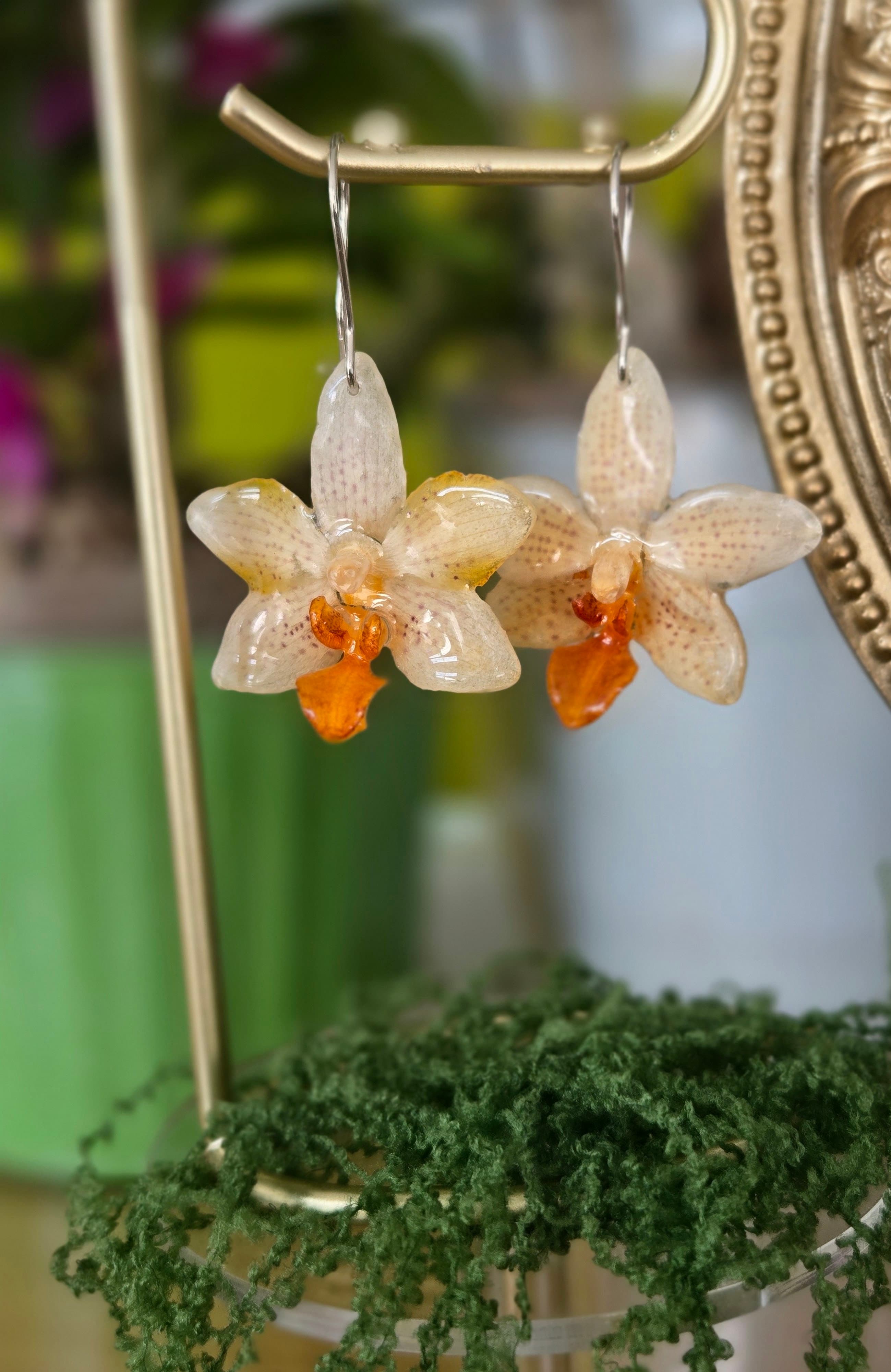 Brincos Pendentes Phalaenopsis Mini Mark